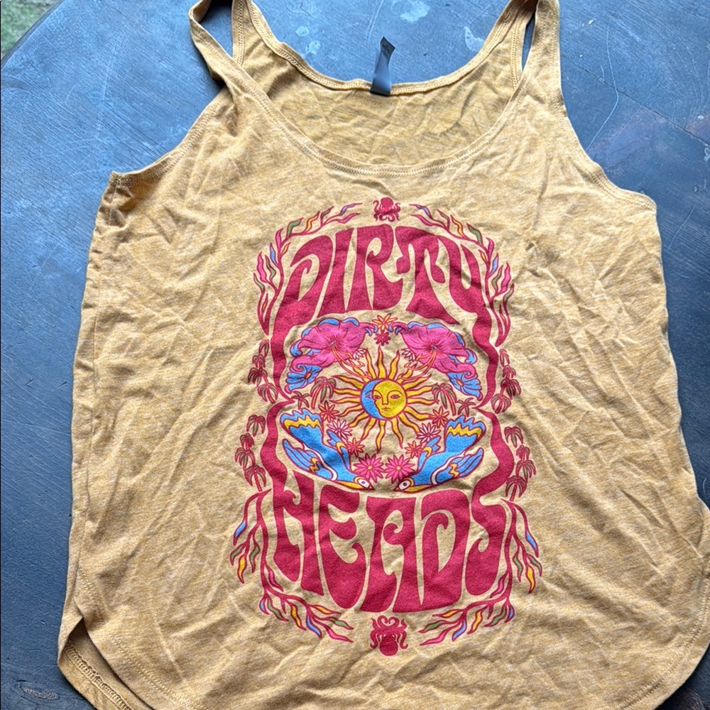 Dirty heads Graphic Tank Top - Mustard